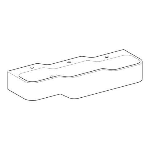 Geberit Aire de jeu/lavage Bambini 140 cm, 3 WP, prof. I droite, blanc-a, sans décor