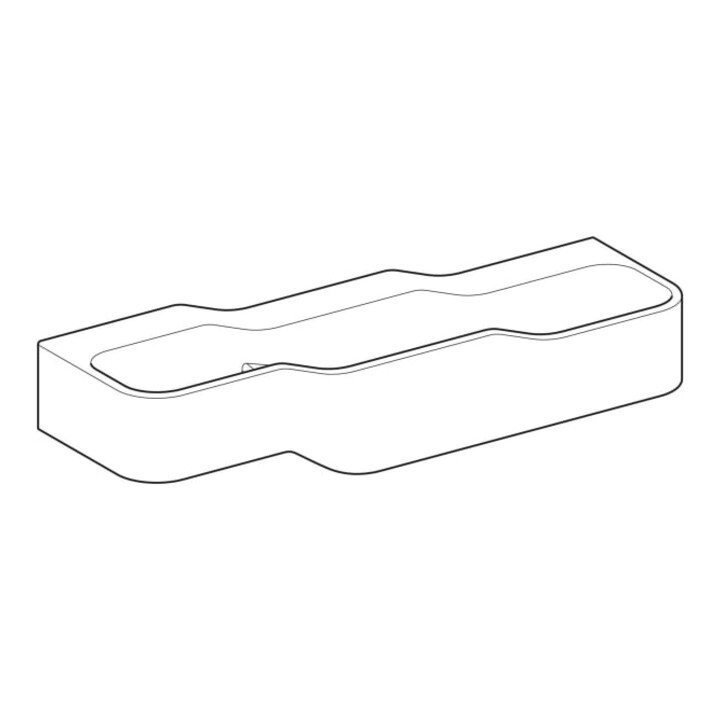 Geberit Aire de jeu/lavage Bambini 140 cm, 3 WP, prof. L dr, blanc, sans décor