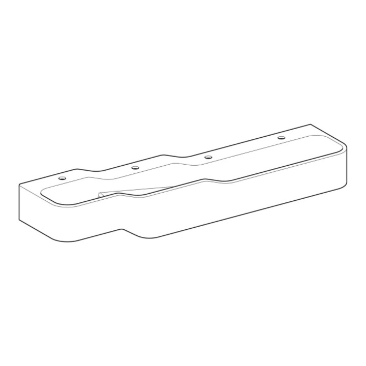 Geberit Aire de jeu/lavage Bambini 180 cm, 4 WP, prof. D l, b-d, s-d, sans décor.