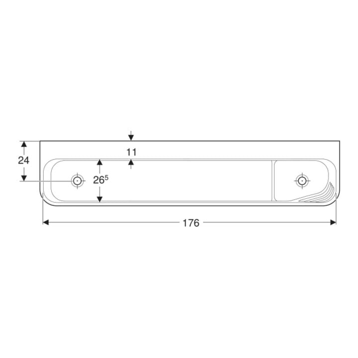 Geberit Aire de jeu/lavage Bambini 180 cm, 4 WP, prof. H L, vert / vert