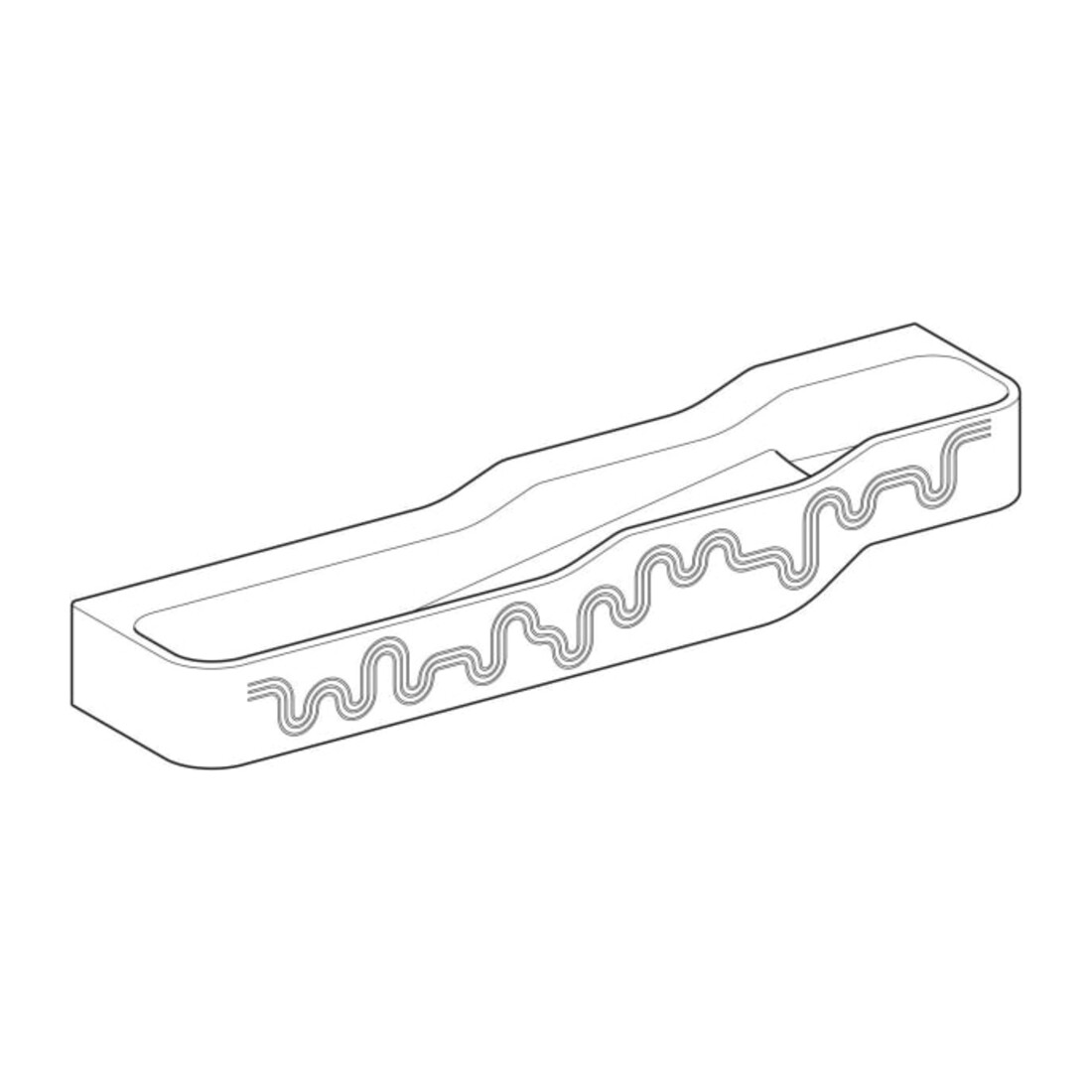 Geberit Aire de jeu/lavage Bambini 180 cm, 4 WP, prof. H L, vert / vert