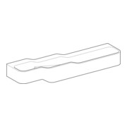 Geberit Aire de jeu/lavage Bambini 180 cm, 4 WP, prof. L D, blanc, sans décor.-2