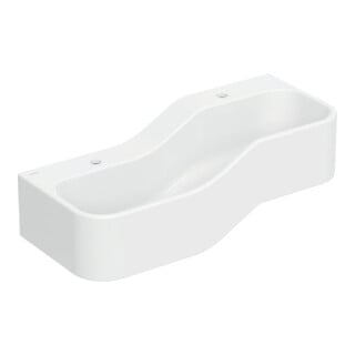 Geberit Aire de jeu/lavage Bambini 90 cm, 2 WP, lavabo profond gauche, blanc, sans décor.