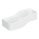 Geberit Aire de jeu/lavage Bambini 90 cm, 2 WP, lavabo profond gauche, blanc, sans décor.-1