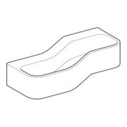 Geberit Aire de jeu/lavage Bambini 90 cm, 2 WP, lavabo profond gauche, blanc, sans décor-2