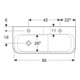 Geberit Aire de jeu/lavage Bambini 90 cm, 2 WP, prof. H G, w-a, vert / vert