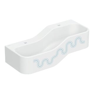 Geberit Aire de jeu/lavage Bambini 90 cm, 2 WP, prof. H L, w-a, bleu / bleu