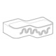 Geberit Aire de jeu/lavage Bambini 90 cm, 2 WP, prof. L D, blc-a, r.rouge / or.