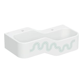 Geberit Aire de jeu/lavage Bambini 90 cm, 2 WP, prof. L D, vert / vert