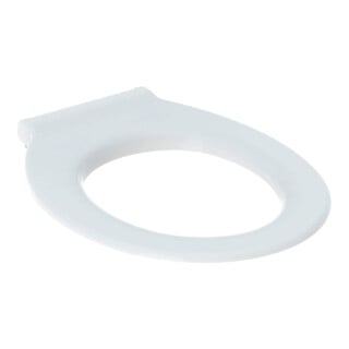 Geberit Anneau de siège WC Renova Comfort blanc, sans barrière, antibactérien, fixation par le dessus