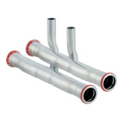 Geberit Anschluss-T-Stück-Set Mapress C-St. d 15x15mm, f VL/RL, außen verzinkt