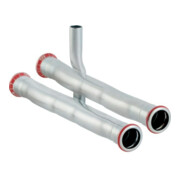 Geberit Anschluss-T-Stück-Set Mapress C-St. d= 22x15mm, für Rücklauf, außen verzinkt