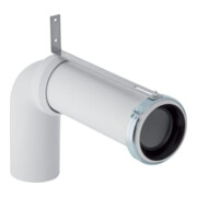Geberit Anschlussbogen d= 110mm, 90Grad, mit Verlängerung, PP