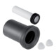 Geberit Anschlussgarnitur d 90mm, 185mm, f WWC, PE/PP, mattchr.-1