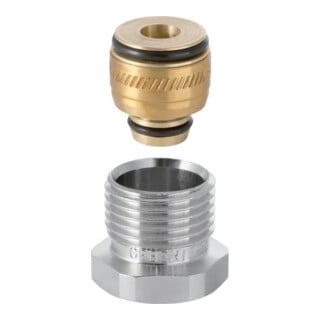 Geberit Anschlussverschraubung d= 16mmxG 1/2, AG, Messig