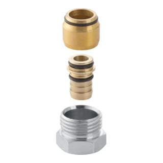Geberit Anschlussverschraubung FlowFit d= 16mmxG 1/2, mit Außengewinde
