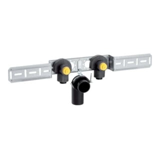 Geberit Anschlusswinkel PushFit 20mmxRp 1/2, 90G, mont, 2-fa., 52mm, MS