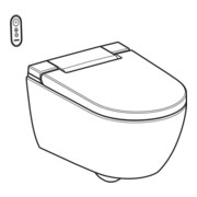 Geberit AquaClean Alba ensemble WC complet avec WC mural, blanc KeraTect-2