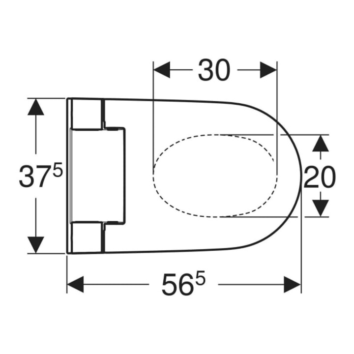 Geberit AquaClean Alba ensemble WC complet avec WC mural, blanc KeraTect