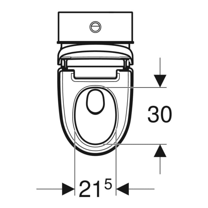 Geberit AquaClean Mera Class WC suspendu complet, sans rebord, blanc alpin