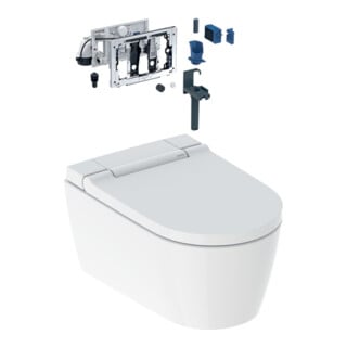 Geberit AquaClean Sela WC complet avec WC mural, blanc KeraTect