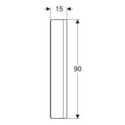 Geberit Armoire à miroir One 60x90x15 cm, 1 porte, à droite, blanc, avec éclairage LED-4