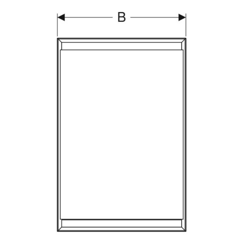 Geberit Armoire à miroir One 60x90x15 cm, m ComL, 1 porte, à droite, alu anodisé