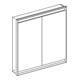 Geberit Armoire à miroir One 75x90x15 cm, s m/Al pb, m ComL, 2 portes
