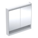 Geberit Armoire à miroir One 90x90x15 cm, avec éclairage LED, 2 portes-1