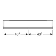 Geberit Armoire à miroir One 90x90x15 cm, avec éclairage LED, 2 portes-5