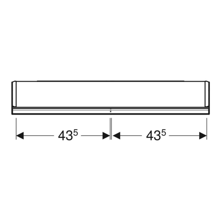 Geberit Armoire à miroir One 90x90x15 cm, avec éclairage LED, 2 portes