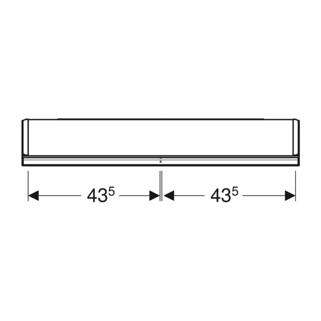 Geberit Armoire à miroir One 90x90x15 cm, avec éclairage LED, 2 portes