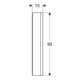 Geberit Armoire à miroir One 90x90x15 cm, avec éclairage LED, 2 portes