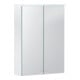 Geberit Armoire à miroir Option Basic 50x67,5x14 cm, avec éclairage, 2 portes, blanc-1