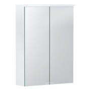 Geberit Armoire à miroir Option Basic 50x67,5x14 cm, avec éclairage, 2 portes, blanc
