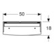 Geberit Armoire à miroir Option Basic 50x67,5x14 cm, avec éclairage, 2 portes, blanc