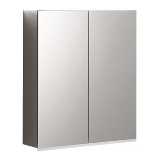 Geberit Armoire à miroir Option Plus 75x70x17,2 cm, avec éclairage, 2 portes