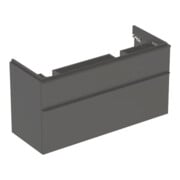 Geberit Armoire double pour WC Smyle Square 118,4x61,7x47 cm, 2 tiroirs, lava mat-1