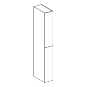 Geberit Armoire haute 2 tiroirs, L 24 cm, mat / brillant-2