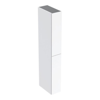 Geberit Armoire haute 2 tiroirs, largeur 24 cm, blanc brillant