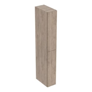 Geberit Armoire haute 2 tiroirs, largeur 24 cm, noyer
