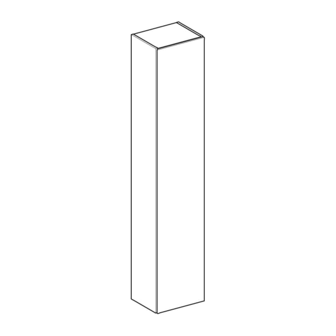 Geberit Armoire haute 36x180x29,1 cm, 1 porte, blanc mat