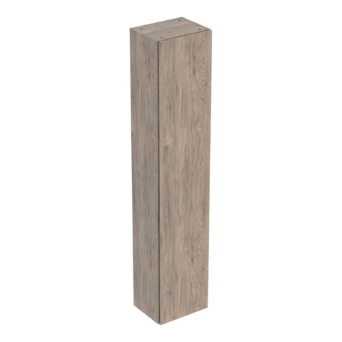 Geberit Armoire haute 36x180x29,1 cm, 1 porte, noyer/str. mélaminé