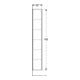 Geberit Armoire haute 36x180x29,1cm, 1 porte, chêne naturel/mélaminé structuré
