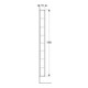 Geberit Armoire haute 45x180x15 cm, 1 porte, chêne naturel/structure mélaminée