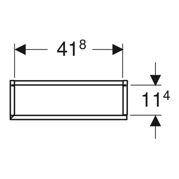 Geberit Armoire haute 45x180x15 cm, 1 porte, noyer/structure mélaminée