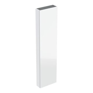Geberit Armoire haute Acanto 1 porte + miroir intérieur, L 45 cm, blanc mat / blanc brillant