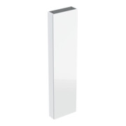 Geberit Armoire haute Acanto 1 porte + miroir intérieur, L 45 cm, blanc mat / blanc brillant