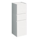Geberit Armoire haute Renova Plan 39x105x36 cm, 2 portes, 1 tiroir, blanc laqué brillant-1