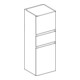 Geberit Armoire haute Renova Plan 39x105x36cm, 2 portes, 1 tiroir, blanc, structuré